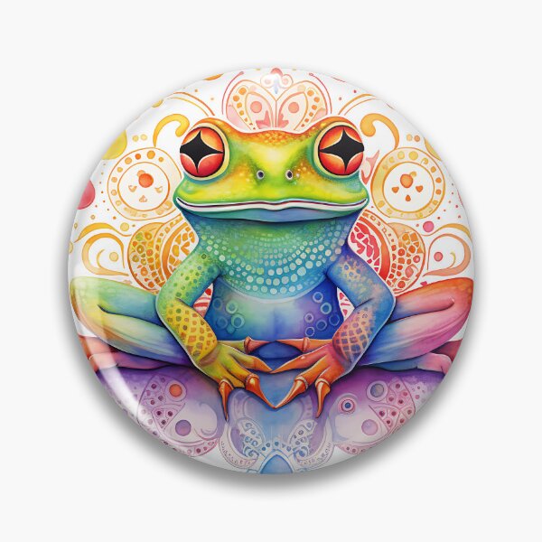 Item preview, Rainbow Boho Pride-loving Frog designed and sold by Curious Frog.