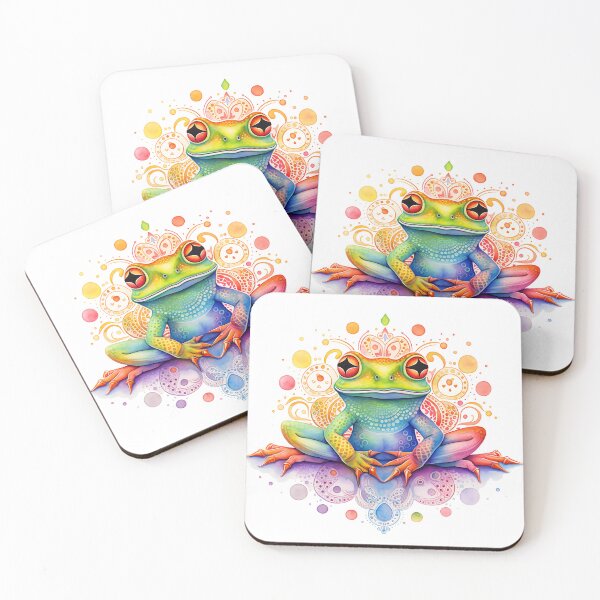 Item preview, Rainbow Boho Pride-loving Frog designed and sold by Curious Frog.