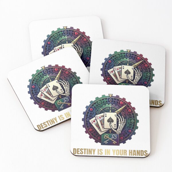 Item preview, Destiny Is In Your Hands: Skeleton Hand with Playing Cards designed and sold by Northern Glow Art.