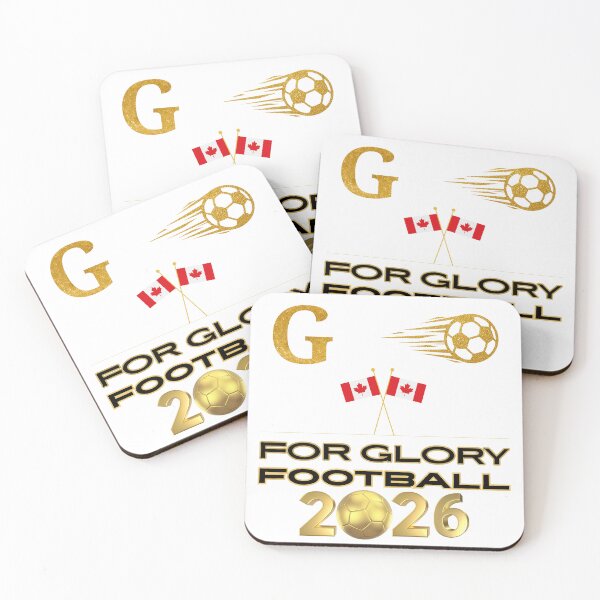 Item preview, For Glory Football 2026 Canada | Canadian Soccer Fan Pride | Gold Football Design | Canada Supporter designed and sold by Art_IN_Design.
