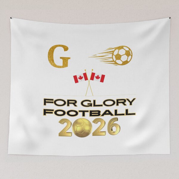 Item preview, For Glory Football 2026 Canada | Canadian Soccer Fan Pride | Gold Football Design | Canada Supporter designed and sold by Art_IN_Design.