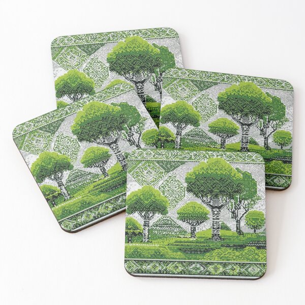 Item preview, traditional folk art green forest  designed and sold by northern T.