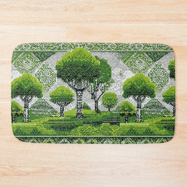 Item preview, traditional folk art green forest  designed and sold by northern T.