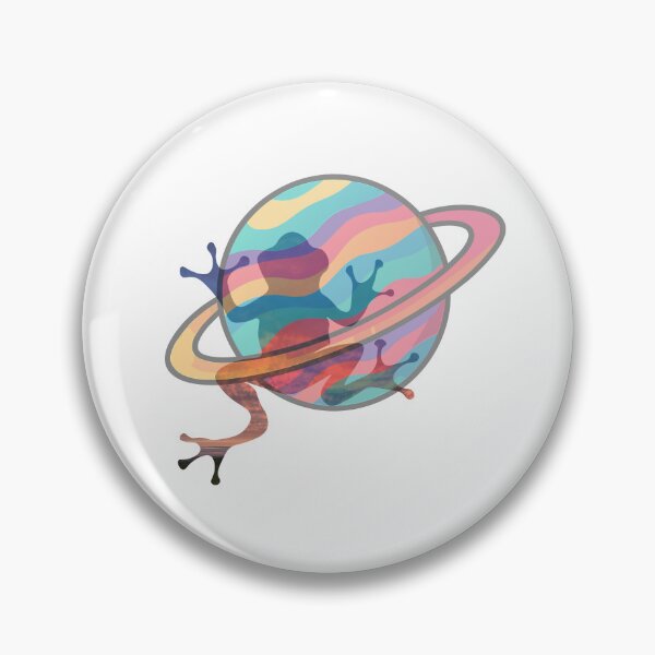Item preview, Frog on a Planet Illustration | Cute Space Frog Cosmic Graphic T-Shirt designed and sold by Andriana123.