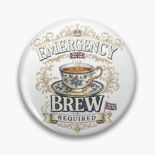 Item preview, Emergency Brew Required | Funny British Tea Lover T-Shirt designed and sold by YoSum.