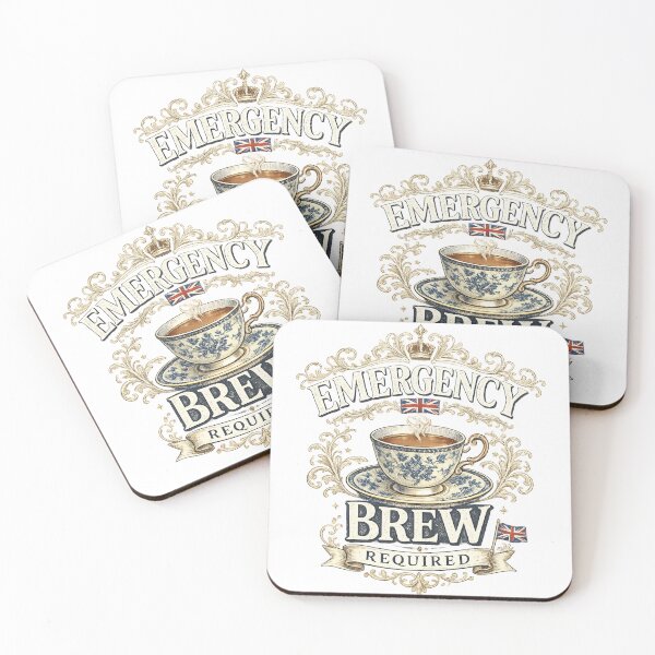Item preview, Emergency Brew Required | Funny British Tea Lover T-Shirt designed and sold by YoSum.