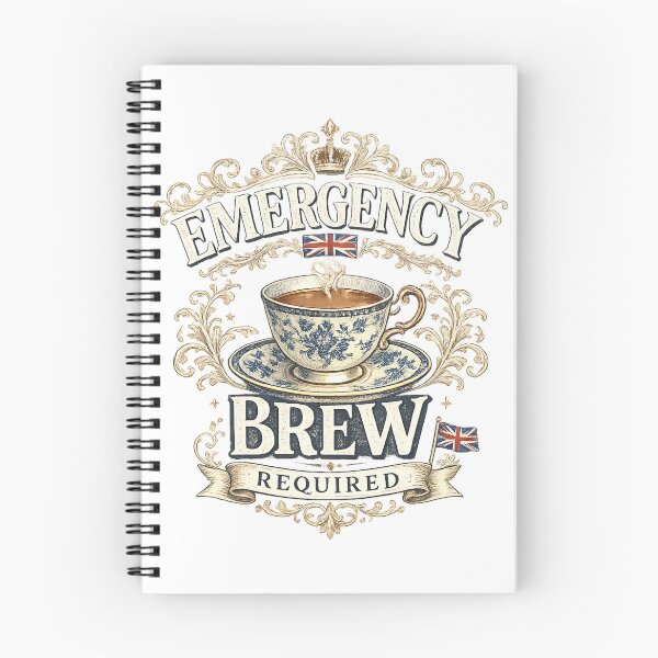 Item preview, Emergency Brew Required | Funny British Tea Lover T-Shirt designed and sold by YoSum.