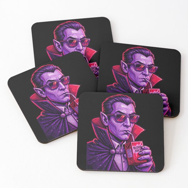 Item preview, Retro Dracula Vampire Drinking Blood Juice 3D Mosaic Art designed and sold by Rahaf-shop9.