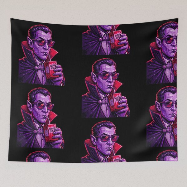 Item preview, Retro Dracula Vampire Drinking Blood Juice 3D Mosaic Art designed and sold by Rahaf-shop9.