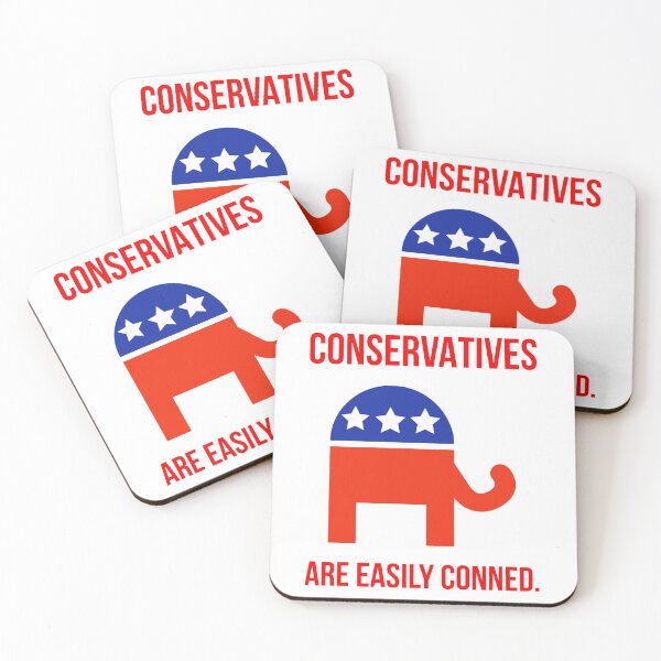 Item preview, Conservatives are easily conned. designed and sold by Rachel the Artist .