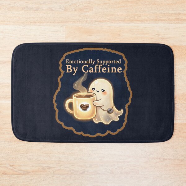 Item preview, Emotionally Supported By Caffeine designed and sold by QuietNovaShop.