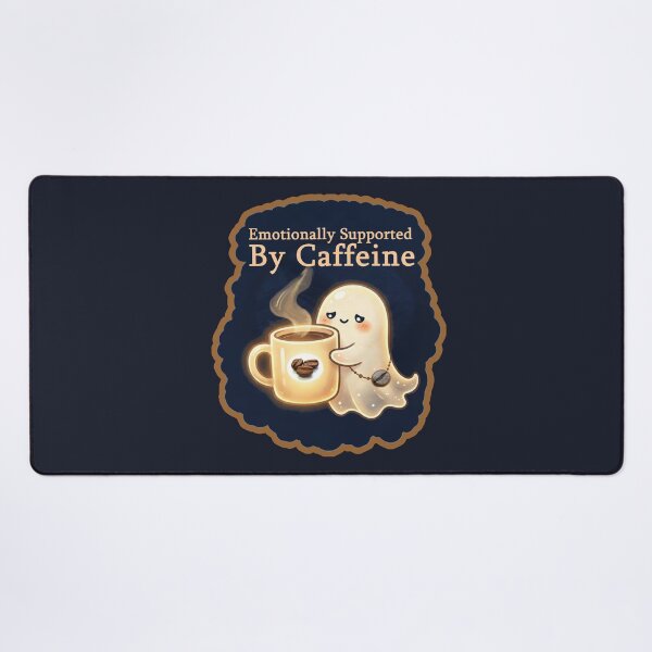 Item preview, Emotionally Supported By Caffeine designed and sold by QuietNovaShop.