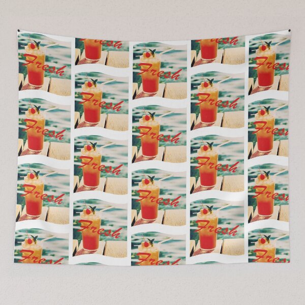 Item preview, Fresh - Retro Summer Vacation & Yellow Orange Fresh Juice Aesthetic  designed and sold by Tokraz-art.