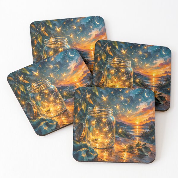 Item preview, Abstract Fireflies designed and sold by Printed Path Designs.