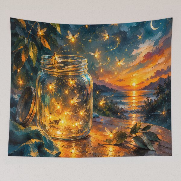 Item preview, Abstract Fireflies designed and sold by Printed Path Designs.