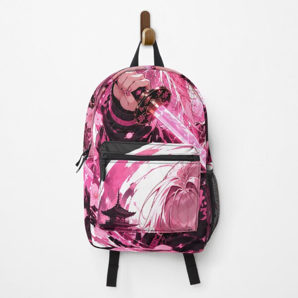 Item preview, Pink Sakura Anime Samurai Sticker designed and sold by PixelMood Stickers.