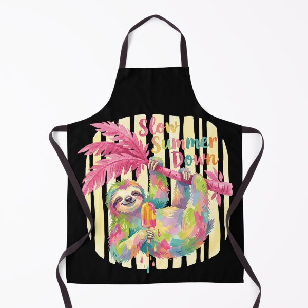 Item preview, Slow Summer Down Sloth designed and sold by MelNixArt.