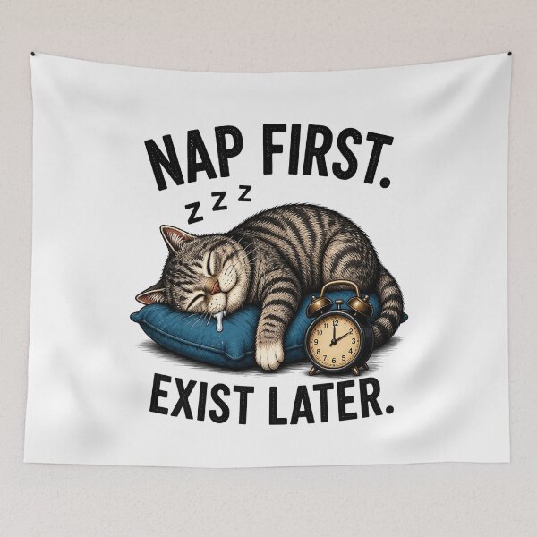 Item preview, Nap First Exist Later Cat designed and sold by yasmh.