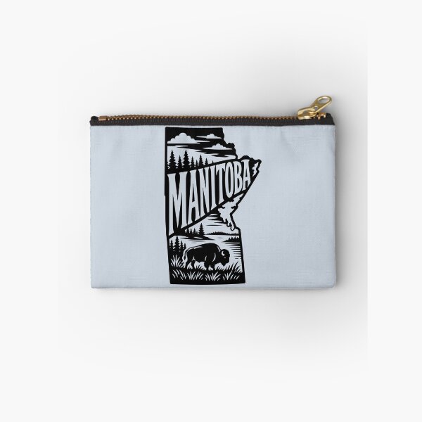 Item preview, Manitoba MB Bison and Northern Canadian Wilderness Silhouette designed and sold by meganohm.