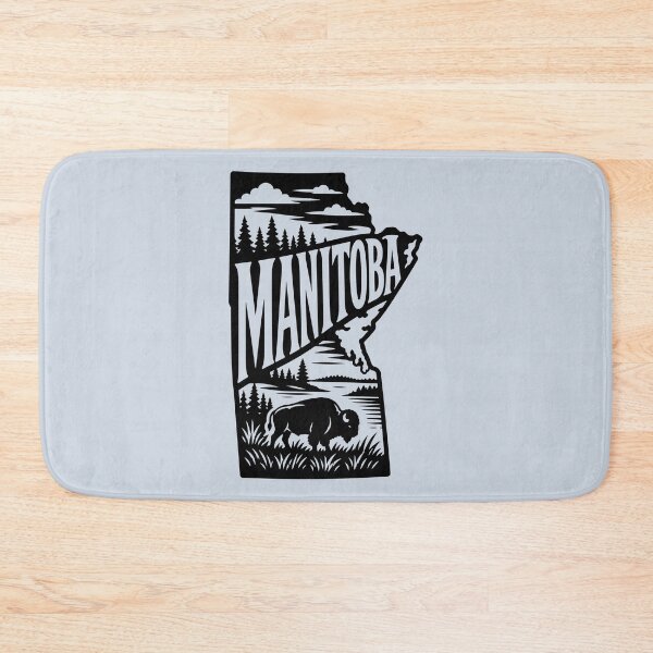 Item preview, Manitoba MB Bison and Northern Canadian Wilderness Silhouette designed and sold by meganohm.