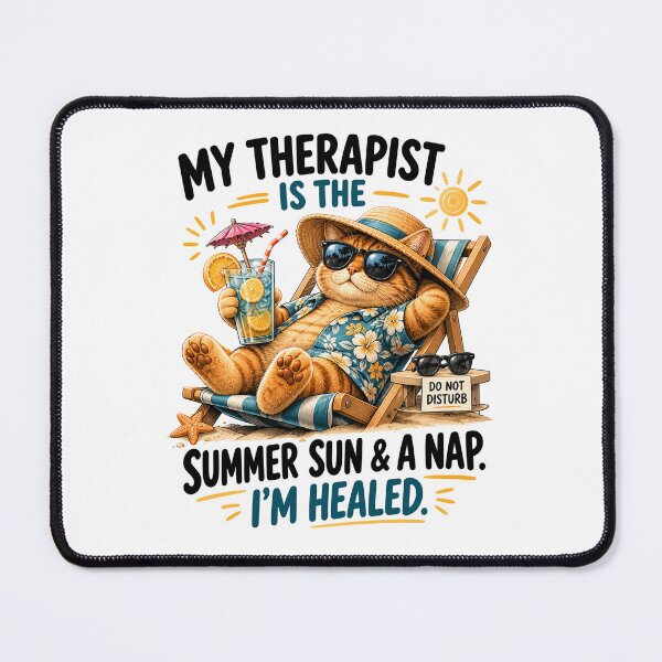 Item preview, My Therapist Is the Summer Sun and a Nap designed and sold by yasmh.