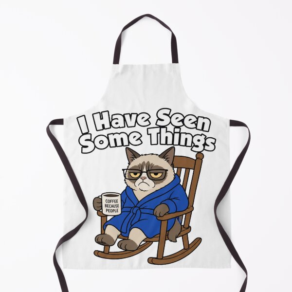 Item preview, I Have Seen Some Things Grumpy Old Cat Funny Vintage designed and sold by PlushFutura.
