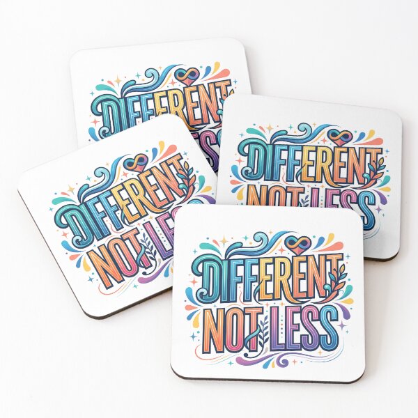 Item preview, Different Not Less Autism Acceptance designed and sold by NovaPrints Designs.