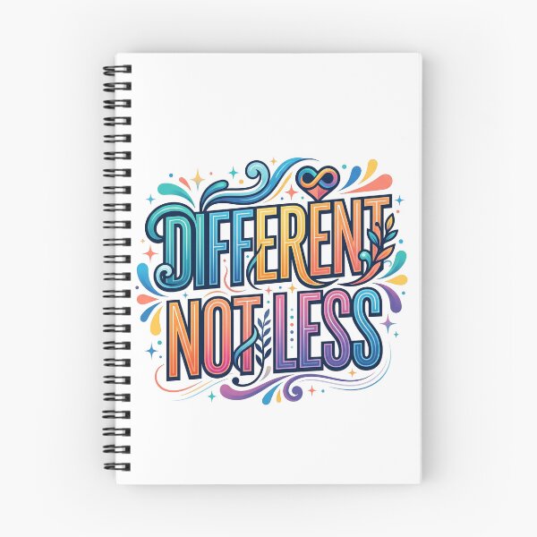 Item preview, Different Not Less Autism Acceptance designed and sold by NovaPrints Designs.
