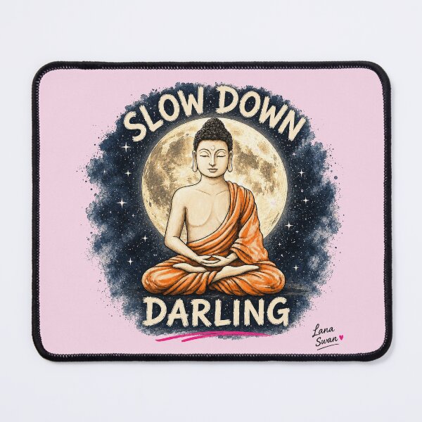 Item preview, TAKE IT OM-SY | Funny Buddha Design | Blush Pink Zen Art designed and sold by BlueberrySwan.