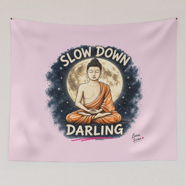 Item preview, TAKE IT OM-SY | Funny Buddha Design | Blush Pink Zen Art designed and sold by BlueberrySwan.