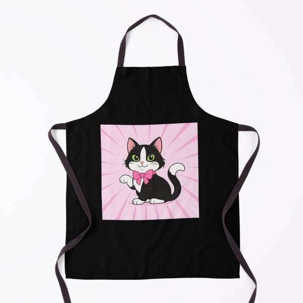Item preview, Cute Lucky Tuxedo Cat with Pink Bow Tie designed and sold by Lougud.