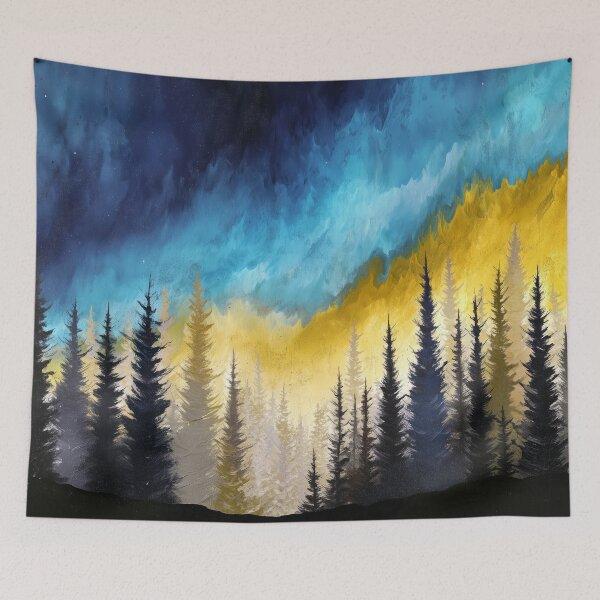 Item preview, Breathtaking Sunrise Over Mountain Pine Trees Digital Art designed and sold by DEC02.