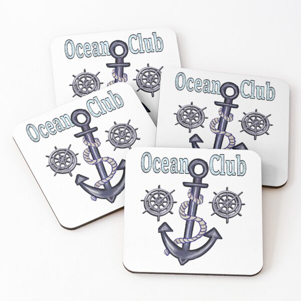 Item preview, Vintage Sailor Aesthetic Ocean Club Anchor Muted Blue Graphic designed and sold by Artonmytee.