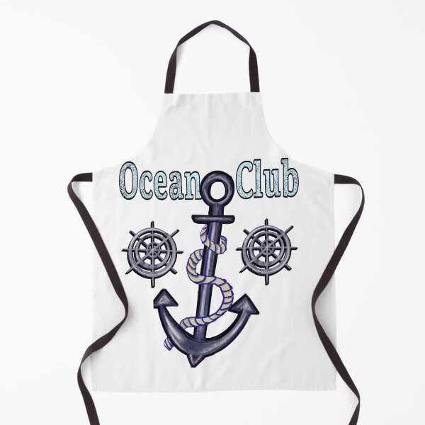 Item preview, Vintage Sailor Aesthetic Ocean Club Anchor Muted Blue Graphic designed and sold by Artonmytee.