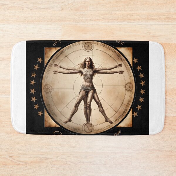 Item preview, Leonardo Da Vinci's Vitruvian Woman designed and sold by artBeatandSoul.