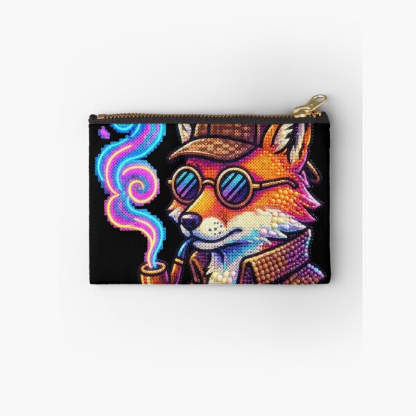 Item preview, Retro Detective Fox 3D Perler Bead Mosaic Art designed and sold by Rahaf-shop9.