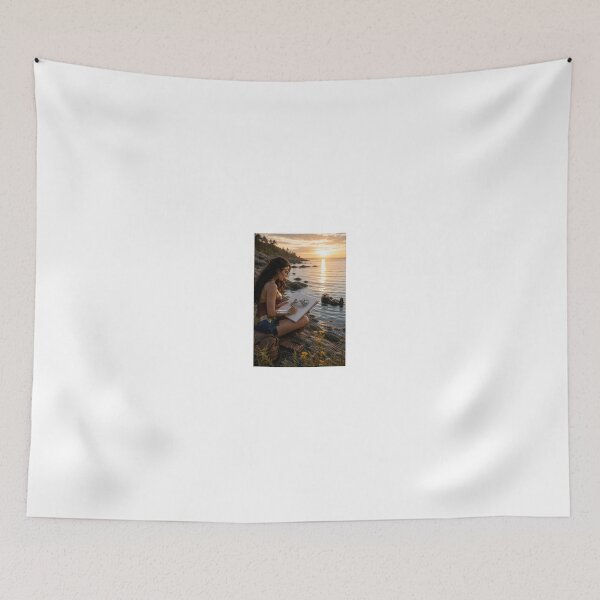 Item preview, seaotter artist sketching by the sunset coast designed and sold by CathryneDelamort.