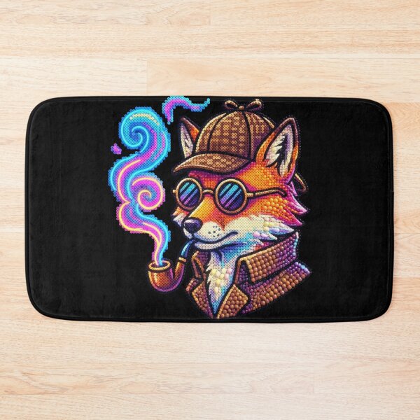 Item preview, Retro Detective Fox 3D Perler Bead Mosaic Art designed and sold by Rahaf-shop9.
