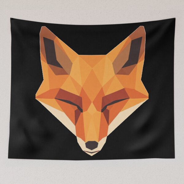 Item preview, Geometric Fox Head T-Shirt | Low Poly Fox Design | Modern Wildlife Graphic Tee designed and sold by Vintage-Art86.