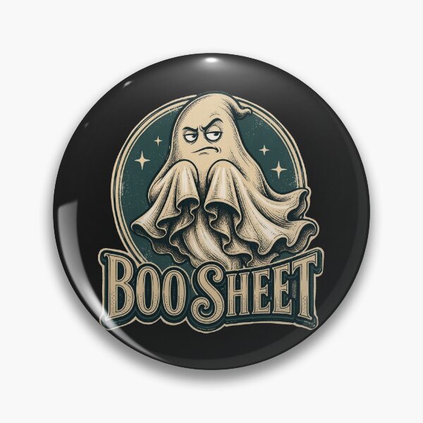 Item preview, Boo Sheet Vintage Ghost Pun designed and sold by olosra.