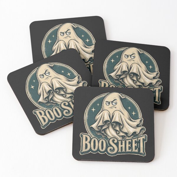 Item preview, Boo Sheet Vintage Ghost Pun designed and sold by olosra.