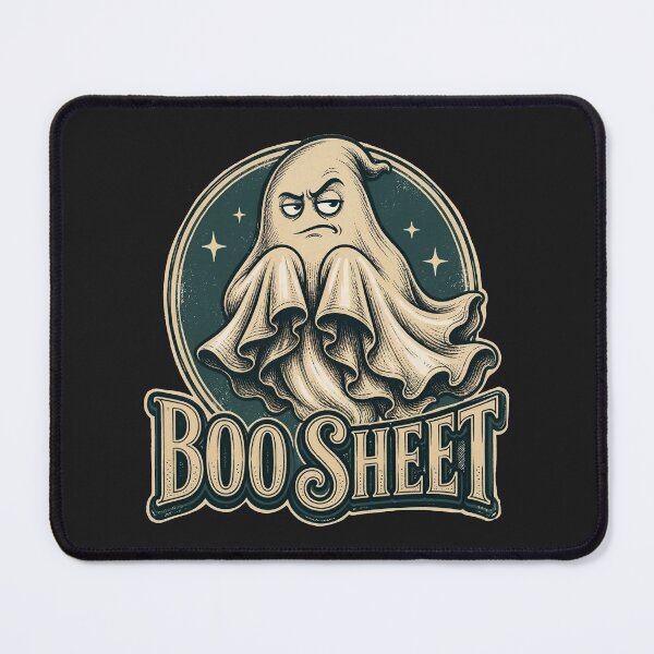 Item preview, Boo Sheet Vintage Ghost Pun designed and sold by olosra.