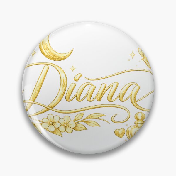 Item preview, Diana in gold letters with moon designed and sold by Silviacarillo3.