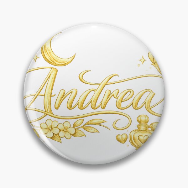 Item preview, Name Andrea in Gold Letters with Moon and Stars designed and sold by Silviacarillo3.