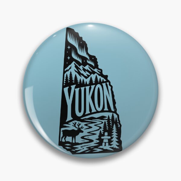 Item preview, Yukon Canada Northern Lights Canadian Wilderness Silhouette designed and sold by meganohm.