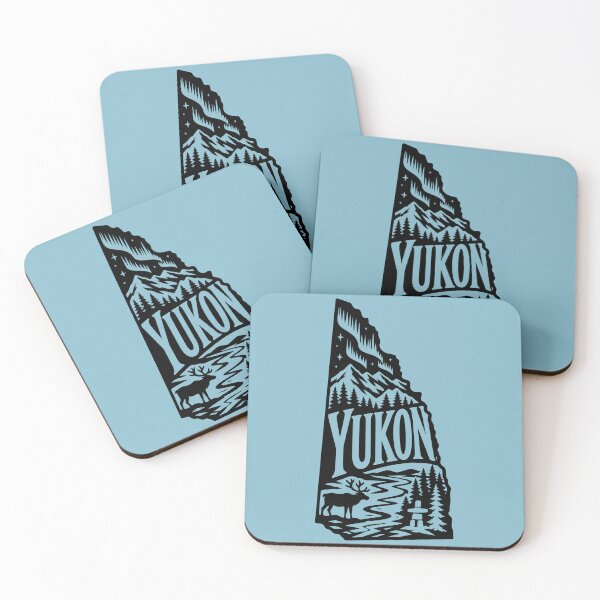 Item preview, Yukon Canada Northern Lights Canadian Wilderness Silhouette designed and sold by meganohm.