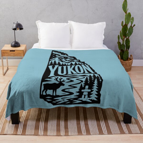 Item preview, Yukon Canada Northern Lights Canadian Wilderness Silhouette designed and sold by meganohm.