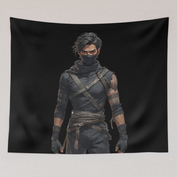 Item preview, Cool Anime Ninja Character Tactical Rogue designed and sold by UrbanPrts.