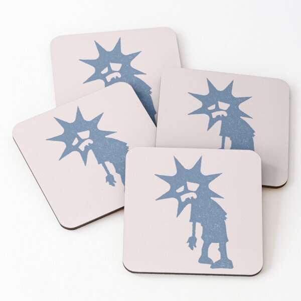 Item preview, Blue Shadow Figure Weirdcore Design | Sticker, Tote Bag & Wall Art designed and sold by Beans' Art Studio.