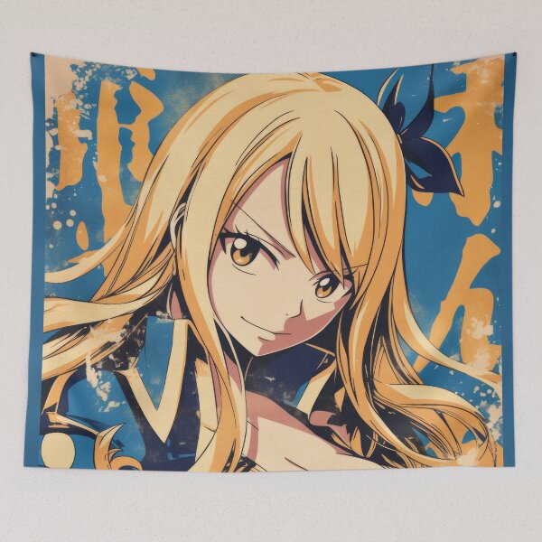 Item preview, Heartfilia Vintage Warned Sassy Poster  designed and sold by AnimeArsenalPrints.